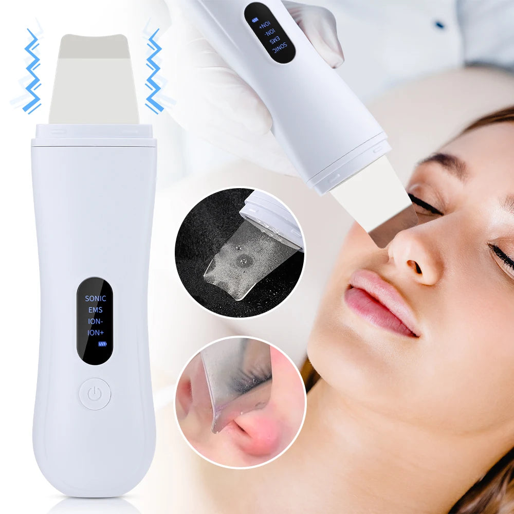 Espátula Facial Ultrassônica com Lifting 4 em 1